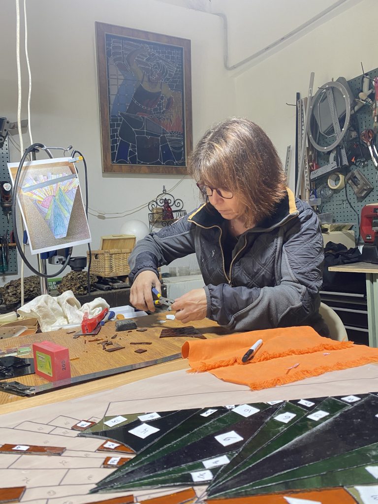 maitre verrier artisan vitrailliste Atelier Nadine