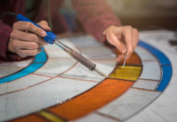 création personnalisée soudure vitrail